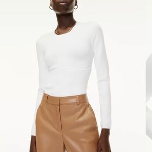 Aritzia Babaton Sculpt Knit Empire Longsleeve